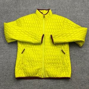 DNA Women’s Reversible Quilted Jacket Yellow Full Zip Size 14 (EU 44)